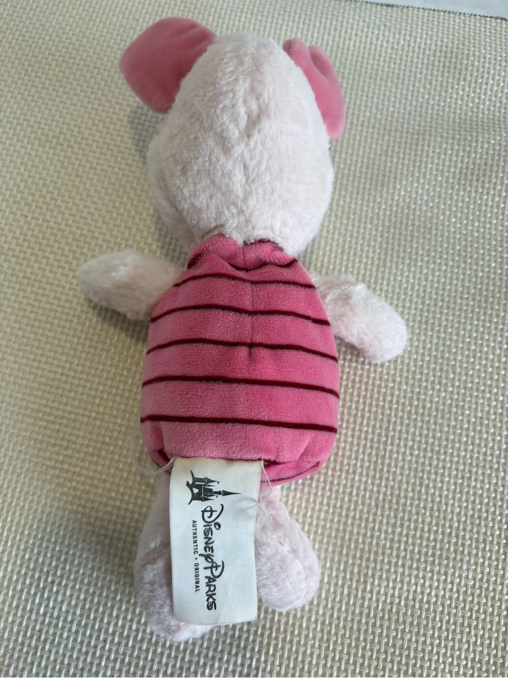 Disney Parks Piglet Winnie The Pooh 10” Pink Beanbag Plush Stuffed Animal Toy
